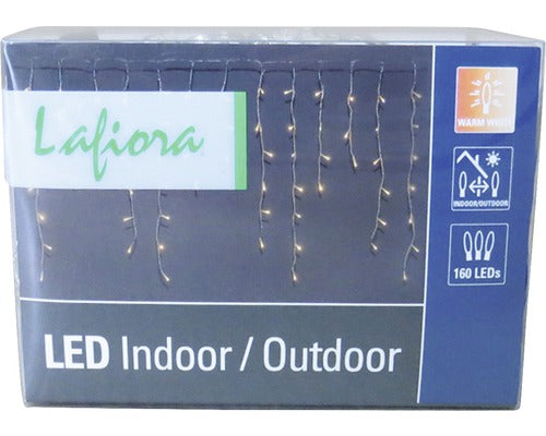 Instalatie Tip Turturi Cu 160 Led-uri, 3 X 0, 7 M, Alb Cald
