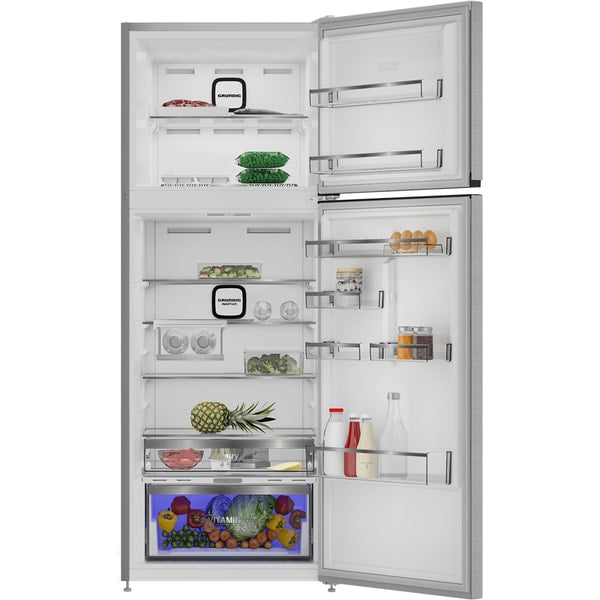 Frigider cu Doua Usi GRUNDIG GDPN67823LX, No Frost, 477 l, 186.5 cm, Clasa E, Argintiu
