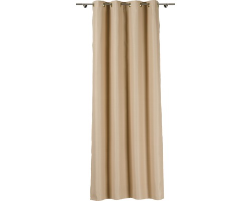 Draperie Cu Inele Blackout Uni Bej 140x245 Cm