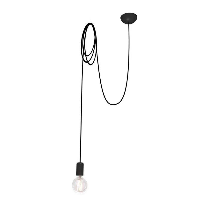 Lampa suspendata industriala, Nowodvorski, Silicon, E27, IP20, Negru