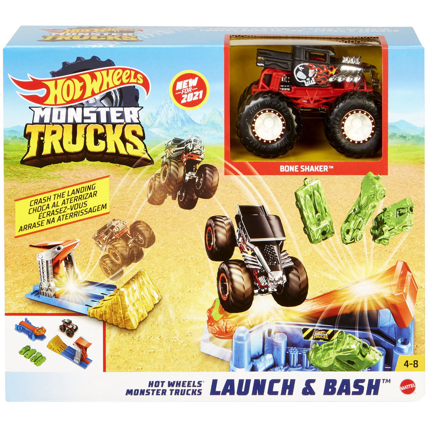 Set de joaca Hot Wheels Monster Truck - Launch & Bash