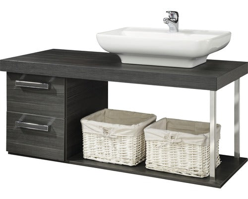 Lavoar Ceramic, Fackelmann Candia, pe Blat, 60 cm, Alb