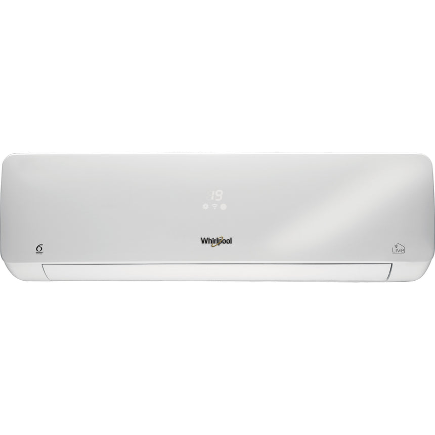 Aparat de aer conditionat Whirlpool SPIW312A2WF, 12000 BTU, Clasa A++, Functie incalzire, Control Wi-Fi, 6Th Sense, Filtru HEPA + Catechin, Control umiditate, R32