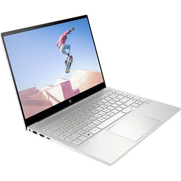 Laptop ultraportabil HP ENVY 14-eb0003nq cu procesor Intel® Core™ i7-1165G7 pana la 4.70 GHz, 14", WUXGA, 16GB, 512GB SSD, NVIDIA® GeForce® GTX 1650 Ti Max-Q 4GB, Free Dos, Natural Silver