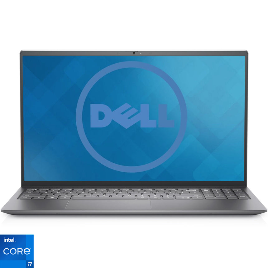 Laptop Dell Inspiron 15 5510 cu procesor Intel Core i7-11370H, 15.6", Full HD, 8GB, 512GB SSD, Intel Iris Xe Graphics, Ubuntu, Platinum Silver