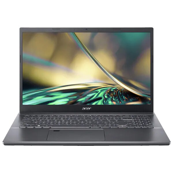 Laptop ACER Aspire 5 A515-57-592R, Intel Core i5-1235U pana la 4.4GHz, 15.6" Full HD, 8GB, SSD 512GB, Intel Iris Xe Graphics, Free DOS, Gri