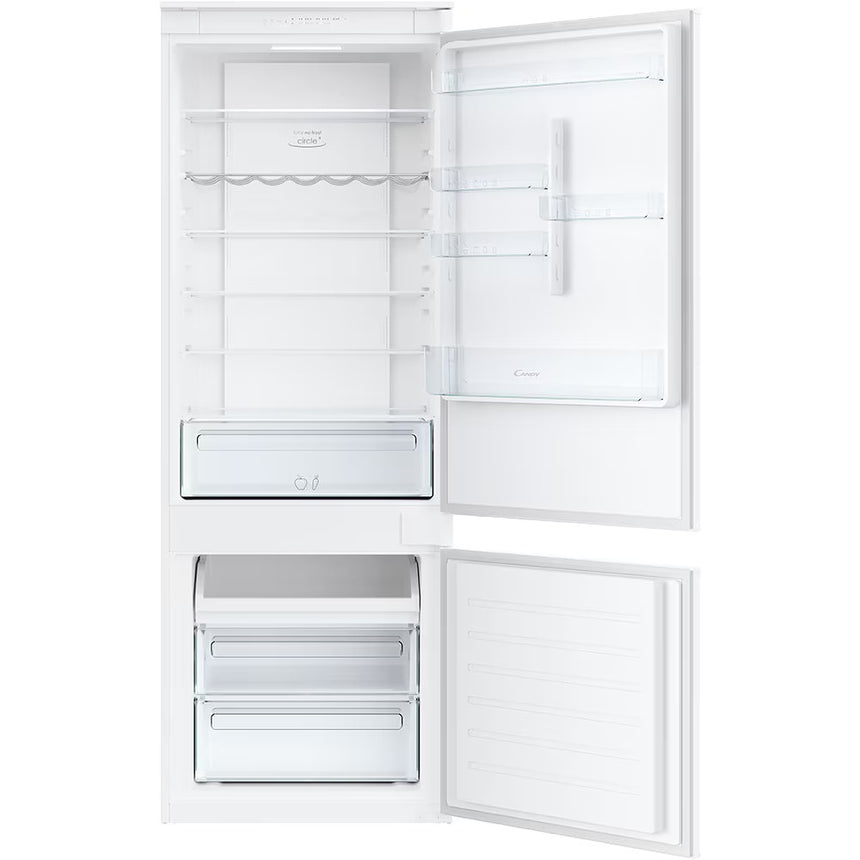 Combina frigorifica incorporabila Candy Fresco CBT7719EW 364 l, No Frost, WiFi, Super Cooling, Super Freezing, Usi reversibile, 70 cm, 193.5 cm, Clasa E