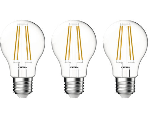Becuri Led Verpackungsdesign E27 8w 1055 Lumeni, Glob Clar A60, Lumina Calda, 3 Bucati