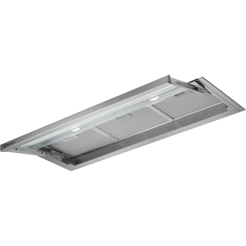 Hota incorporabila telescopica Electrolux LFP539X, Putere de absorbtie 600 mc/h, 1 motor, Filtre aluminiu lavabil, 90 cm, Inox