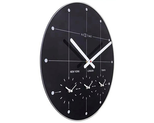 Ceas Perete Nextime Big City Negru Ø 43 Cm