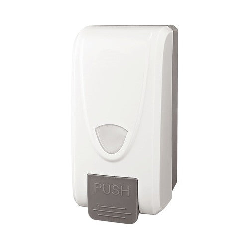 Dispenser sapun lichid, alb, manual, 1000 ml capacitate