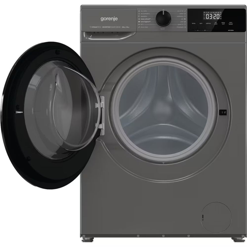 Masina de Spalat Rufe Frontala cu Uscator GORENJE WD2A164ADS/A, 10/6 kg, 1400 rpm, Clasa A/D, Gri