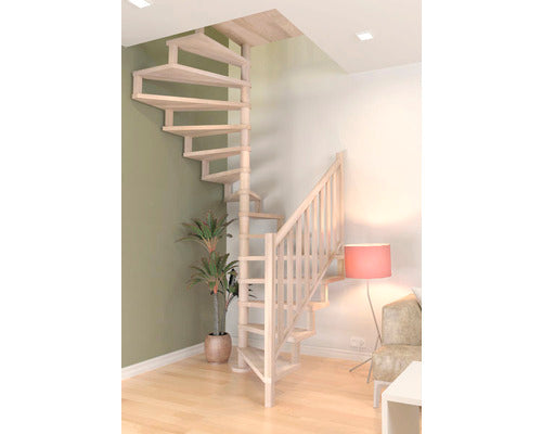Scara Square Luxe de Interior Fag Ø 140 cm cu Palier