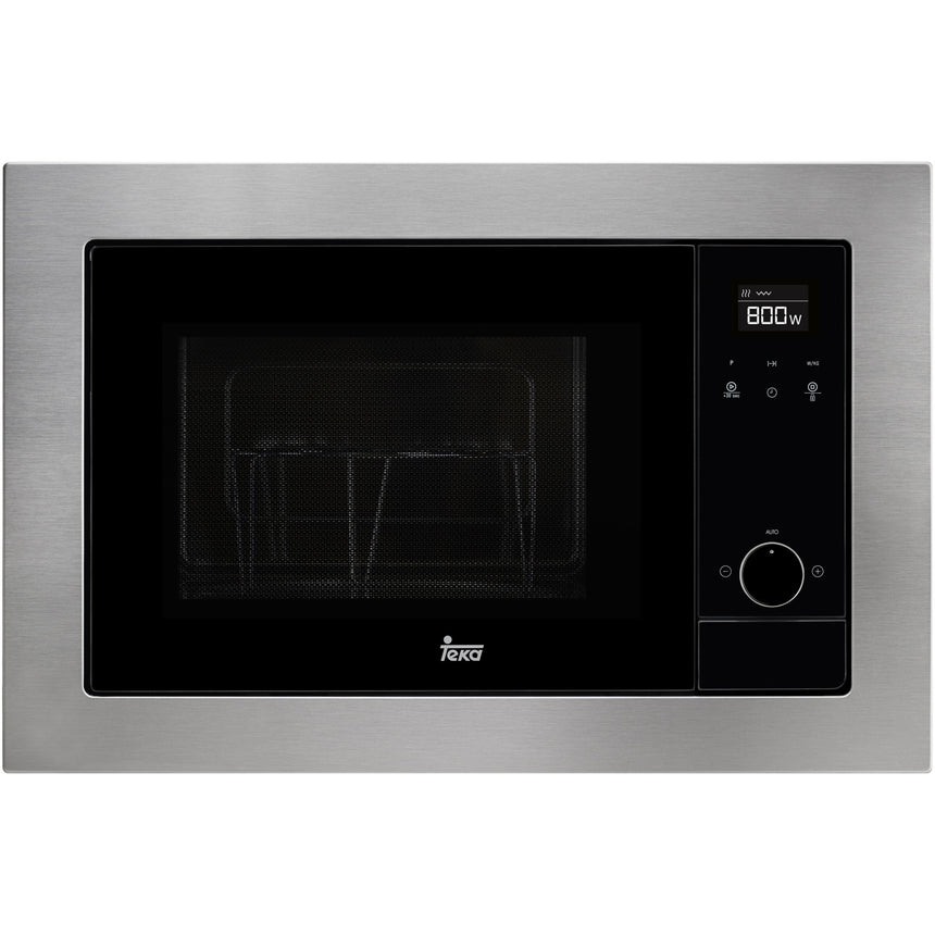 Cuptor cu microunde incorporabil Teka MS 620 BIS, 20 l, 700 W, Digital, Touch Control cu afişaj TFT, Grill Quartz, Negru/Inox