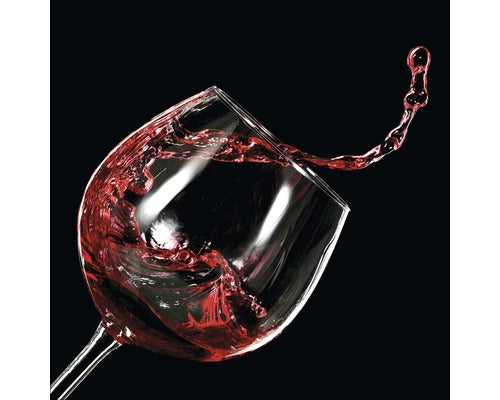 Tablou Sticla Red Wine V 20x20 Cm