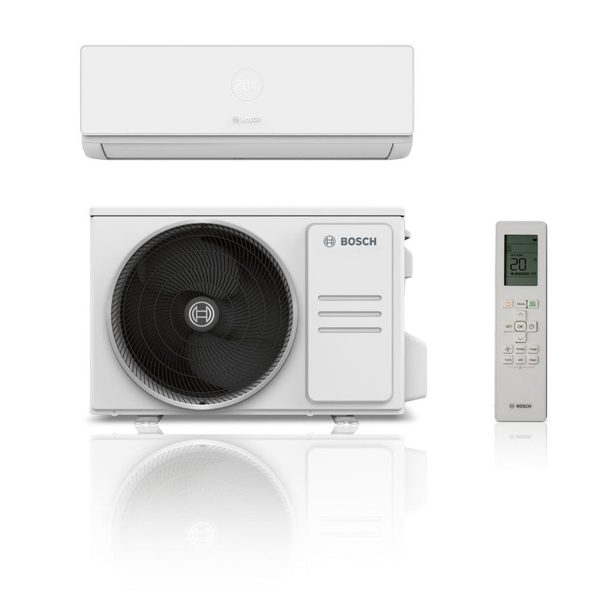 Aparat de aer conditionat Bosch Climate 4000i 9000 BTU/h A++/A++ Ionizare, Incalzire pana la -25 C - rezistenta electrica UE