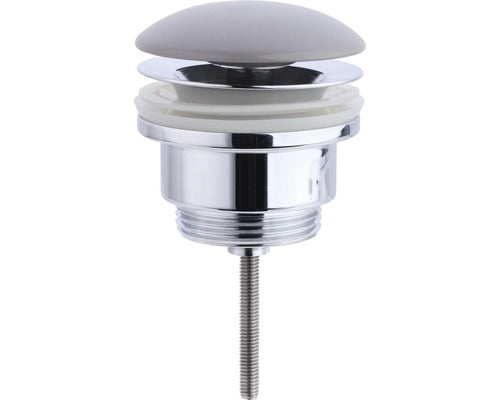 Ventil Fix De Schimb Pentru Lavoar Amion, Cu Capac Ceramic, Gri Mat