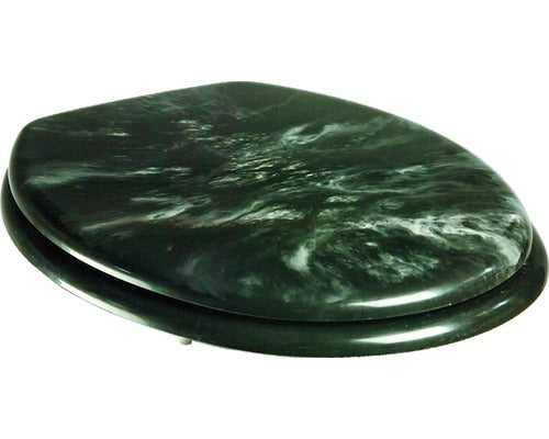 Capac WC ADOB Eleganza model marmura, inchidere simpla, negru 45x37,5 cm