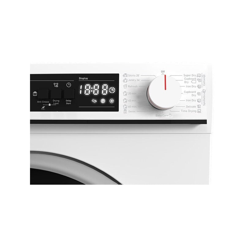 Uscator de Rufe SHARP KD-NHA9S7GW2-EE, Pompa de Caldura, 9 kg, 15 programe, Clasa A++, Alb