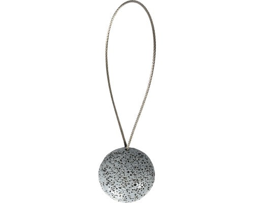 Magnet Decorativ Rock Pentru Perdea - Cu Fir Metalic De Fixare, Gri