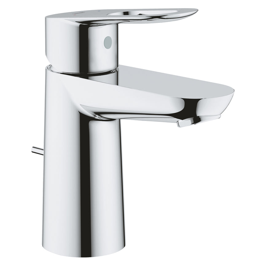 Baterie lavoar Grohe Start Loop, monocomanda, 1/2'', cartus ceramic, set evacurare cu tija, aerator, marimea S, Crom