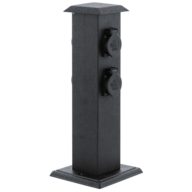 Stalp exterior cu prize Eglo Park4, H:400mm