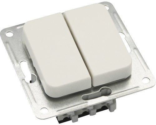 Intrerupator Dublu Roth Lange Basic, Alb