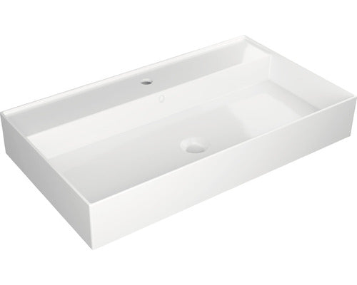 Lavoar ceramica Jungborn Quattro 81 cm alb lucios