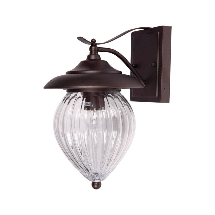 Aplica de exterior Klausen Exeter 3, maro, 1XE27, aluminiu, H 33cm, IP44