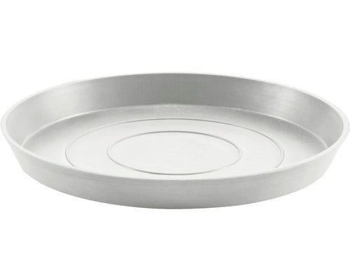 Farfurie Rotunda Ecopots Plastic Ø 29 Cm H 3 Cm Alb-gri