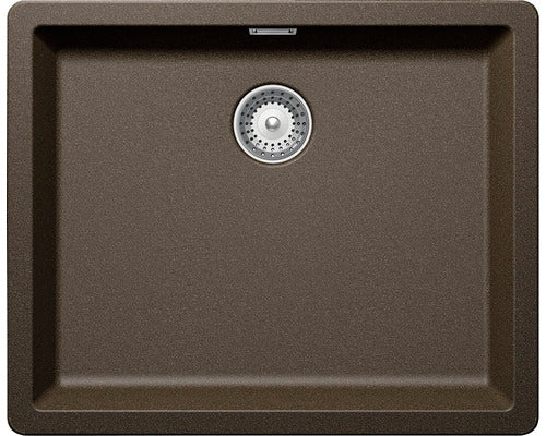 Chiuveta granit Schock Greenwich N-100L Bronze Cristadur 556 x 456 mm, adancime cuva 200 mm, montare sub blat