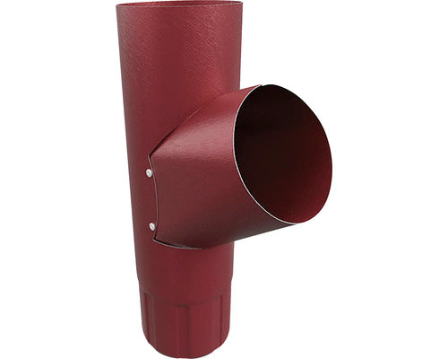 Ramificatie Y Burlan Metalic PRECIT Ø 90 mm Rosu RAL 3005