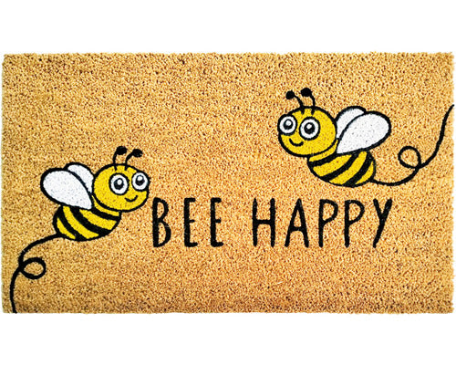 Covoras Intrare Cocos Bee Happy 40x60 Cm
