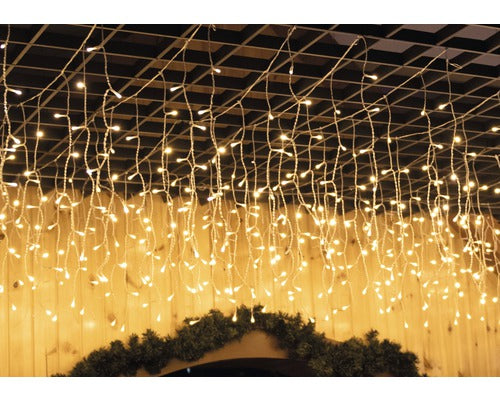 Perdea Luminoasa Pentru Interior Si Exterior, 800 Led-uri, 300x150 Cm, Alb Cald