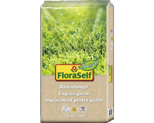 Ingrasamant Pentru Gazon Floraself Nature 7, 5 Kg / 190 M²