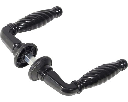 Manere Cu Rozeta Pentru Poarta Batanta Ibfm 435tx L=35-55 Mm, Negru