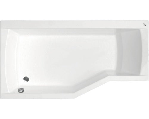 Cada Pe Colt Asimetrica Belform Noa 90x170x62 Cm Colt Stanga Acril Alb 27cb0025