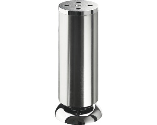 Picior Mobila Rotund Hettich Salinio & Salinia Ø50x(150-160) Mm, Inaltime Reglabila, Otel Nuanta Inox