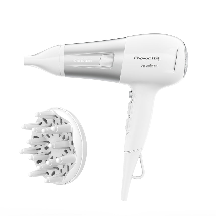 Uscator de par ROWENTA PowerLine CV5930F0, 2400W, 3 trepte de temperatura, 2 trepte de viteza, jet de aer rece, alb