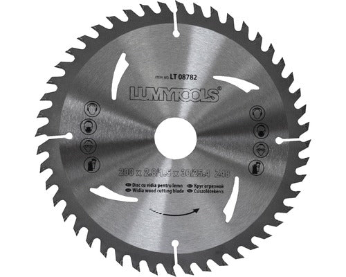 Disc Fierastrau Circular Lumy Tools Ø200x2, 8/1, 5x30/25, 4 Mm 48 Dinti