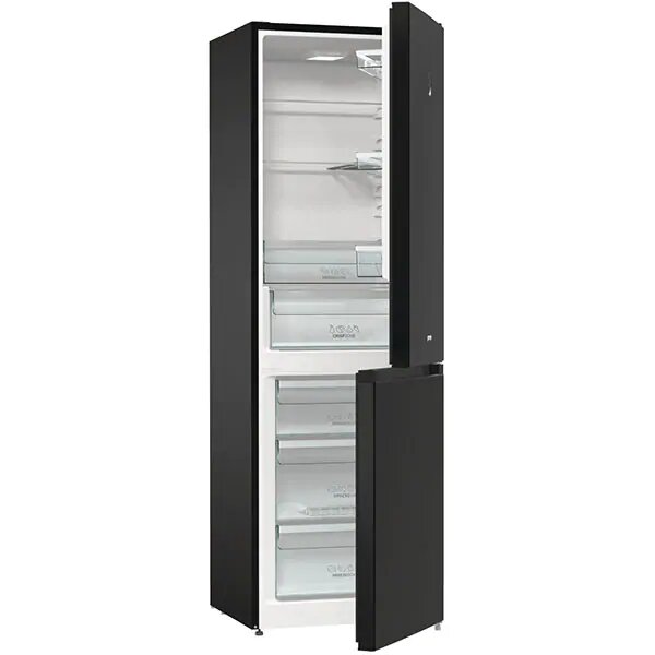 Combina frigorifica GORENJE NRK6192SYBK, No Frost Plus, 302 l, H 185 cm, Clasa A++, Negru