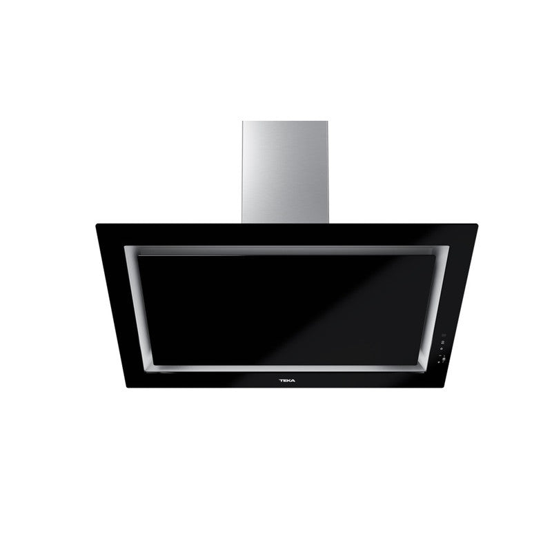 Hota verticala Teka DLV 99670 BK TOS, sistem de extractie perimetrala, 90 cm, sticla neagra