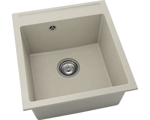 Chiuveta Bucatarie Cu O Cuva Fat Avangard 224 51x46 Cm, Fara Picurator, Fatgranit Dark Beige