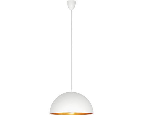 Pendul Hemisphere E27 Max. 1x100w, Alb/auriu