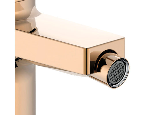 Baterie bideu monocomanda Roca Naia rose gold