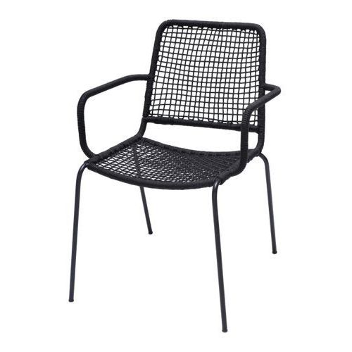 Scaun de gradina Oberon, metalic, culoare negru