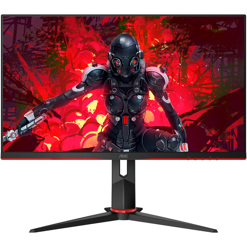 Monitor Gaming LED IPS AOC 23.8", Full HD, 75Hz, DisplayPort, FreeSync, 1ms, Frameless, Pivot, Negru