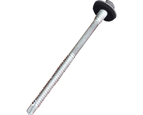 Surub 5,5/6,3x110mm Pentru Panou Sandwich Termoizolant PRECIT RAL 9006 50 Bucati