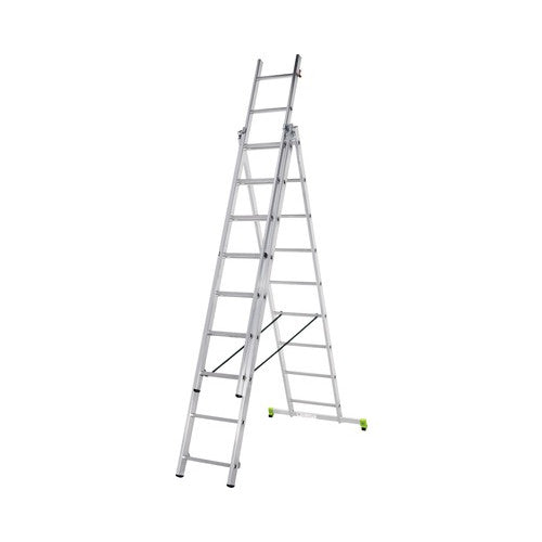 Scara din aluminiu, Classik, multifunctionala, 3x9 trepte