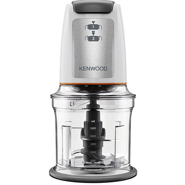 Tocator Kenwood CHP61.100WH, 500 W, Bol 0.5 l, 2 lame otel inoxidabil, 2 viteze, Alb